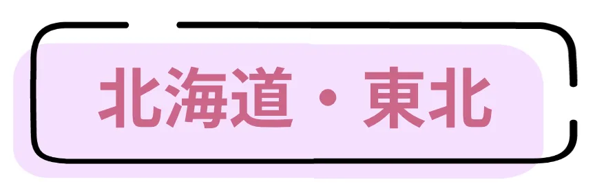 北海道と東北のサロンのリンクボタンです。