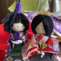 ベルちゃんのお雛様ピック作ってみました